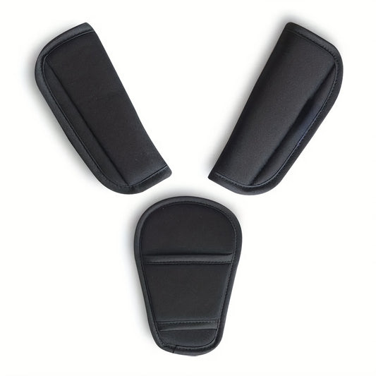 3 Piece Seat Safety Belt Shoulder Pad Front Stool Cover