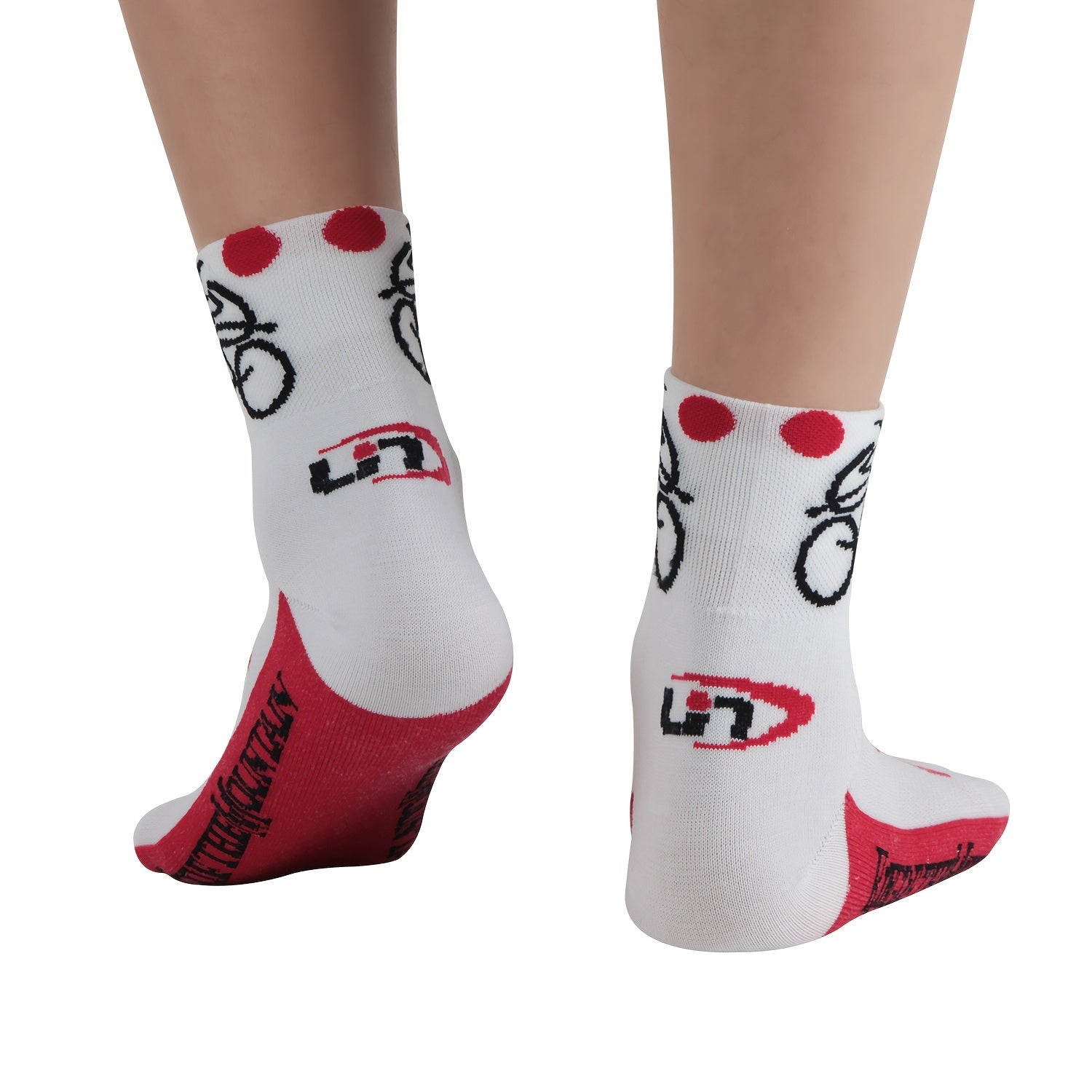 3 Pairs Diabetic Cycling Socks Breathable Knit Fabric