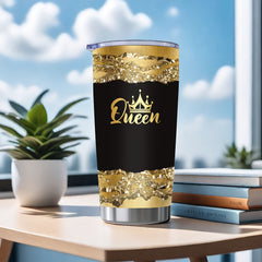 20oz Stainless Steel Insulated Tumbler with Lid - Reusable Hand Wash