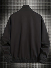 Men's Zip Up Stand Collar Coat Jackets