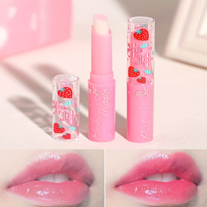 Moisturizing Temperature Changing Lipstick Strawberry Makeup Kit