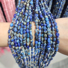 Lapis Lazuli Beads Jewelry Bracelets Necklaces DIY Accessories