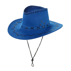 Suede Wide Brim Cowboy Hat for Women Men - Unisex Western Hat
