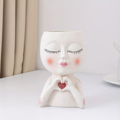 Resin Flower Pots With Drainage Holes - Ideal for Plants & Home Decor