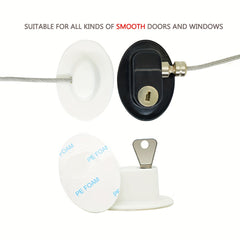 1pc Punch Window Safety Lock Buckle Window Limiter Sliding Door Lock