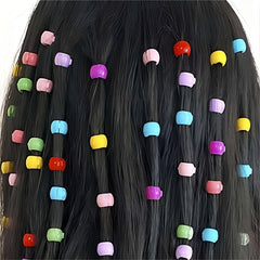 100pcs Girls Mini Colorful Hair Claw Clips Beads Clip Plastic Hair Accessories