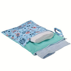 Waterproof Multicolor Baby Nappies Bag Wet Dry Mammy Bag