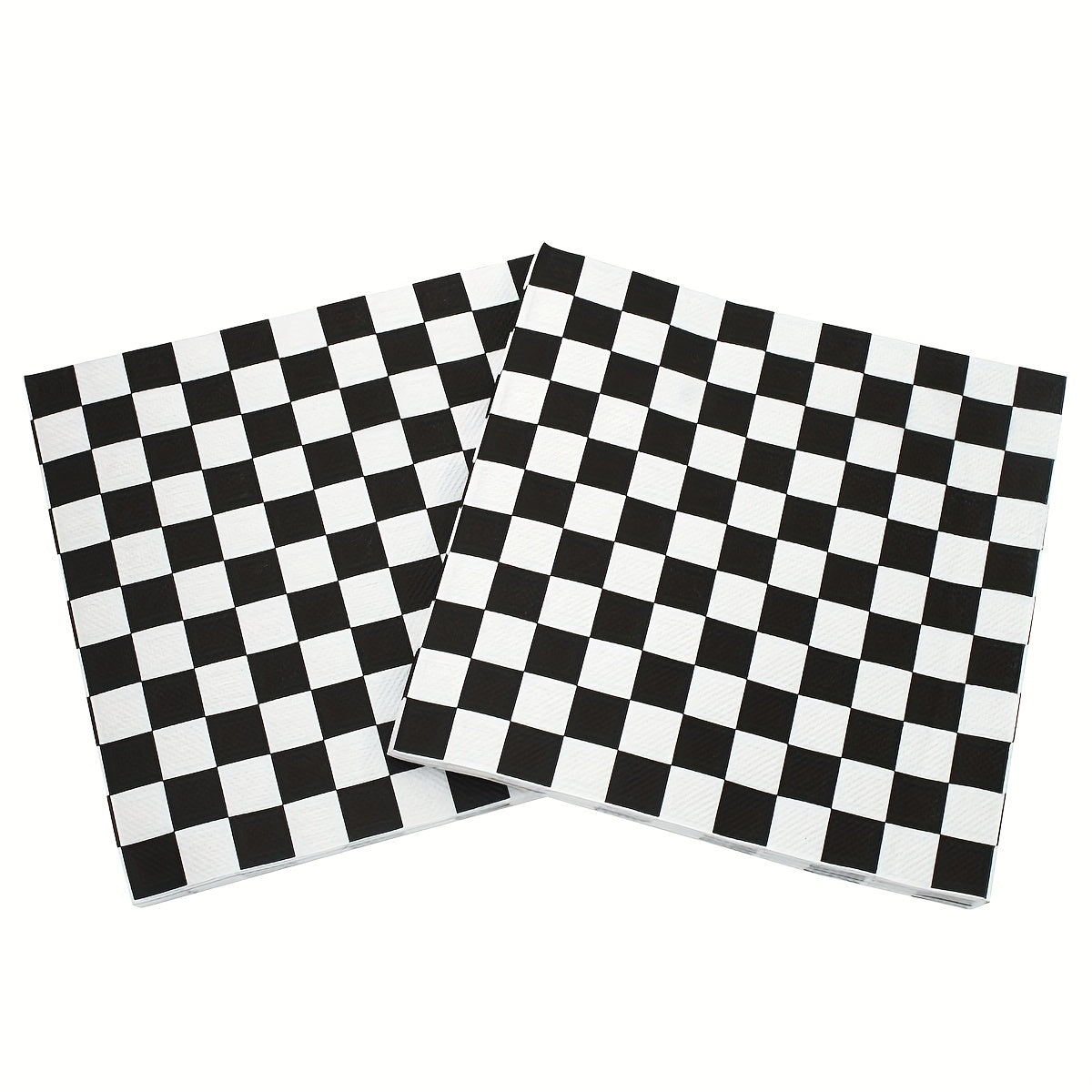 20Pcs Disposable Checkered Square Napkins for Bathroom Hotel Kitchen Party