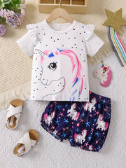 Unicorn Family Matching Outfits for Summer - Brother & Sister Set
