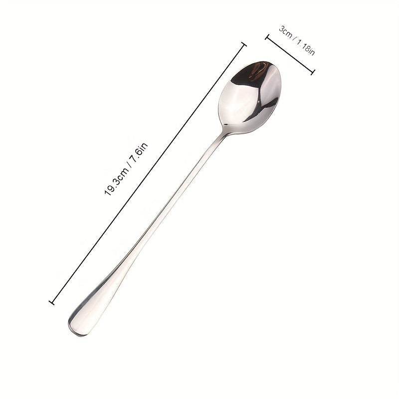 4pcs Stainless Steel Coffee Spoons Personalized Small Mixed Rice Spoons