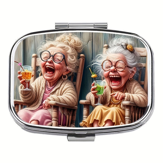 1pc Laughter Pill Box 2pcs Pill Boxes Rectangular Decorative Box Vitamin Pill Or