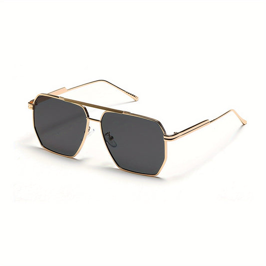 Top Bar Aviator Sunglasses Metal Frame Vintage Outdoor Eyewear