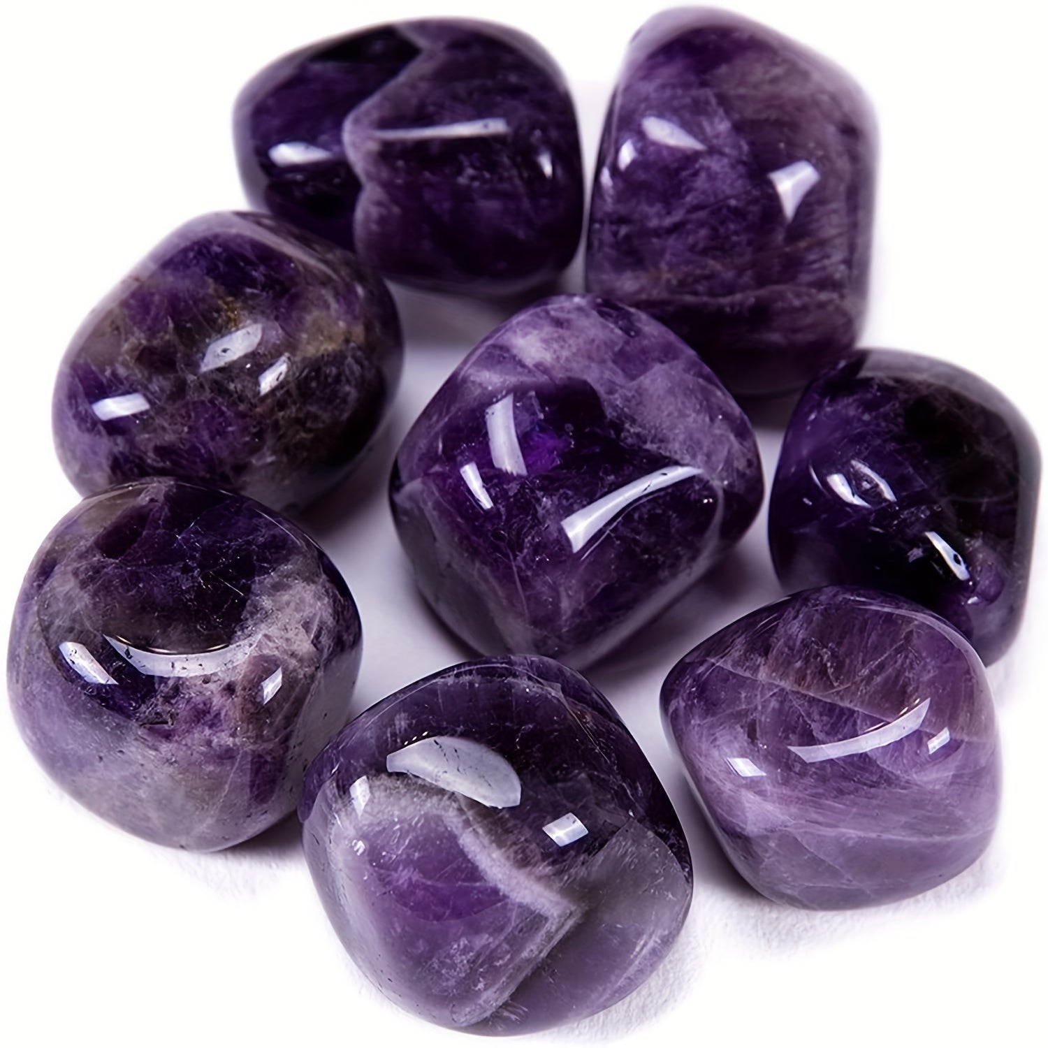 3Pcs Rose Quartz Tumbled Stones for Wicca Reiki Healing