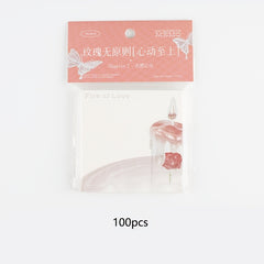 Romantic Sticky Notes - 100 Sheets