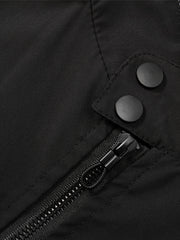 Men's Casual Thermal Zipper Hooded Jacket Long Sleeve Outwear