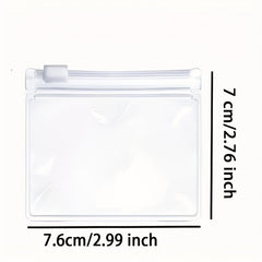 Reusable Medicine Storage Bags Set Zipper Bait Jewelry Self Sealing