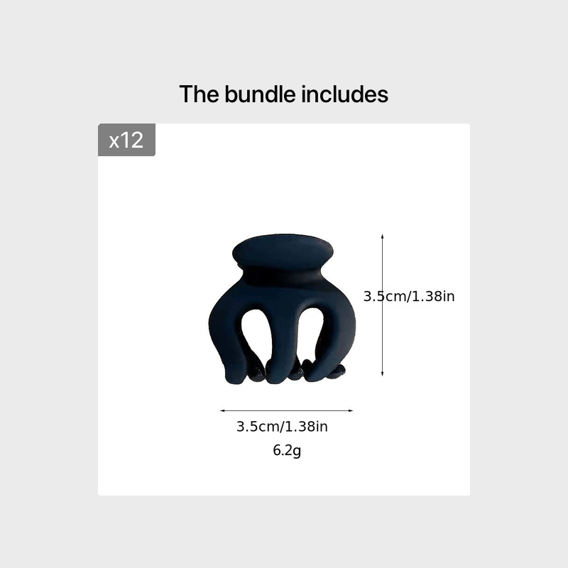 Matte Solid Hair Claw Clip Non Slip Strong Hold Grip Hair Jaw Clip