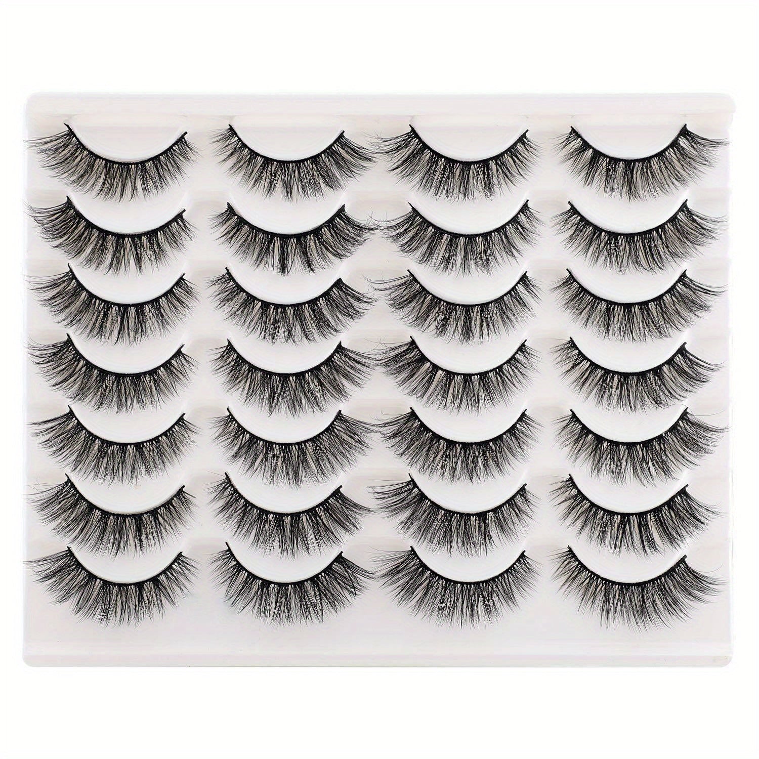 6D Cat Eye Wispy Natural Faux Mink Lashes 14 Pairs