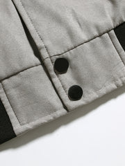 Men's Varsity Long Sleeves Jacket with Pockets