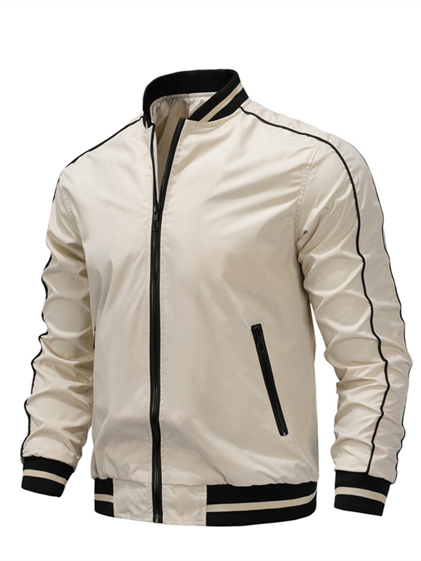 Men's Patchwork Jacket Baseball Large Size Loose Jacket