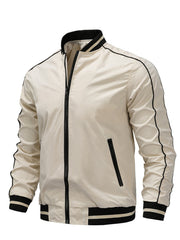 Men's Patchwork Jacket Baseball Large Size Loose Jacket