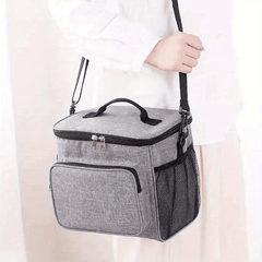 Personalized Insulated Lunch Bag with Name Canvas Tote for Work Picnic Travel