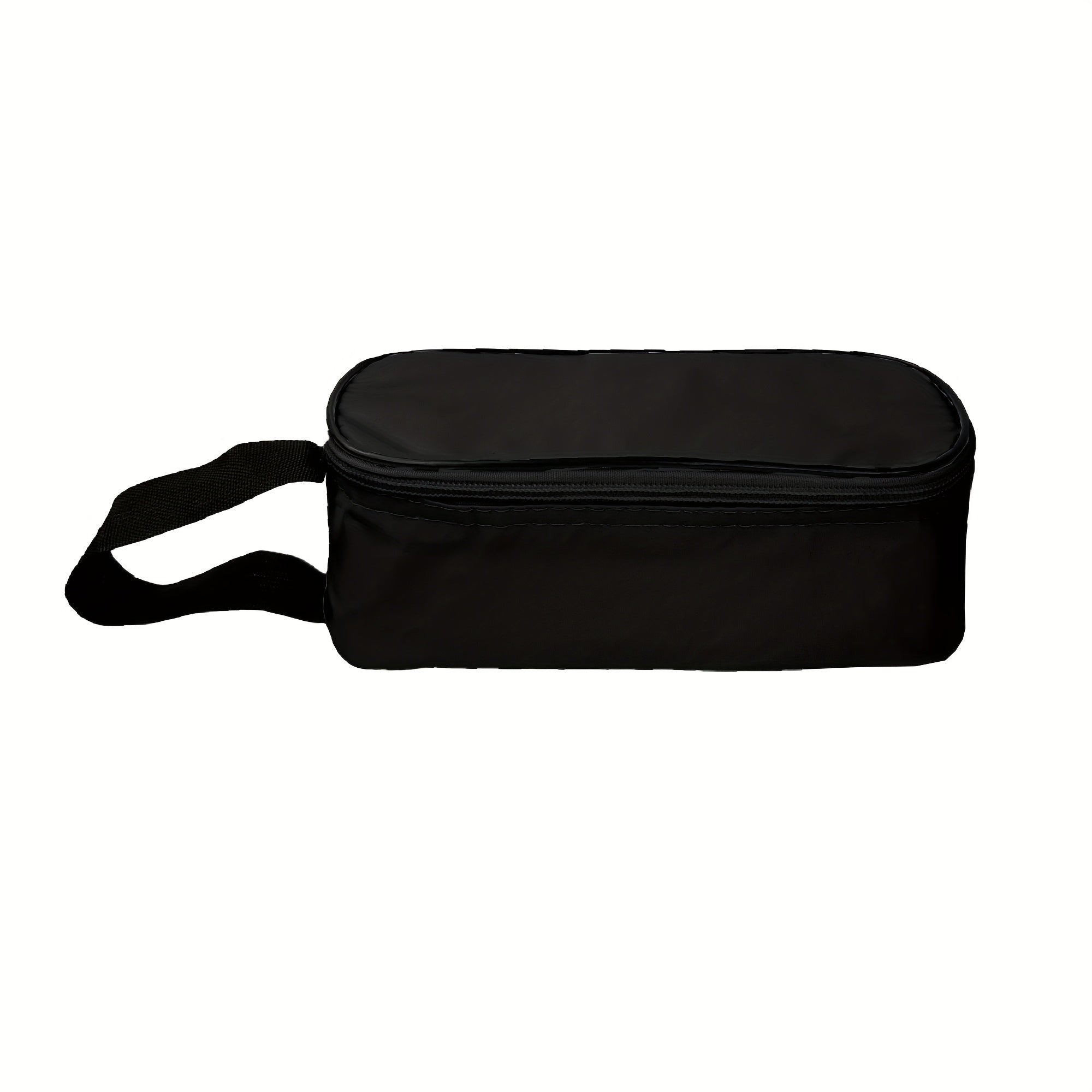 Bright Pink Insulated Lunch Bag with Zipper Durable PVC Tote