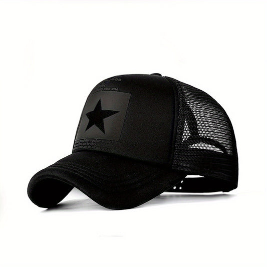 Pentagram Pattern Mesh Baseball Cap