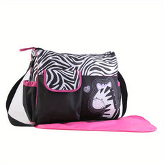 Stylish Cartoon Pattern Mommy Bag Large Capacity Multifunctional