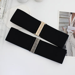 Elastic Belt Women's Belt Wide Waist Covering Decor