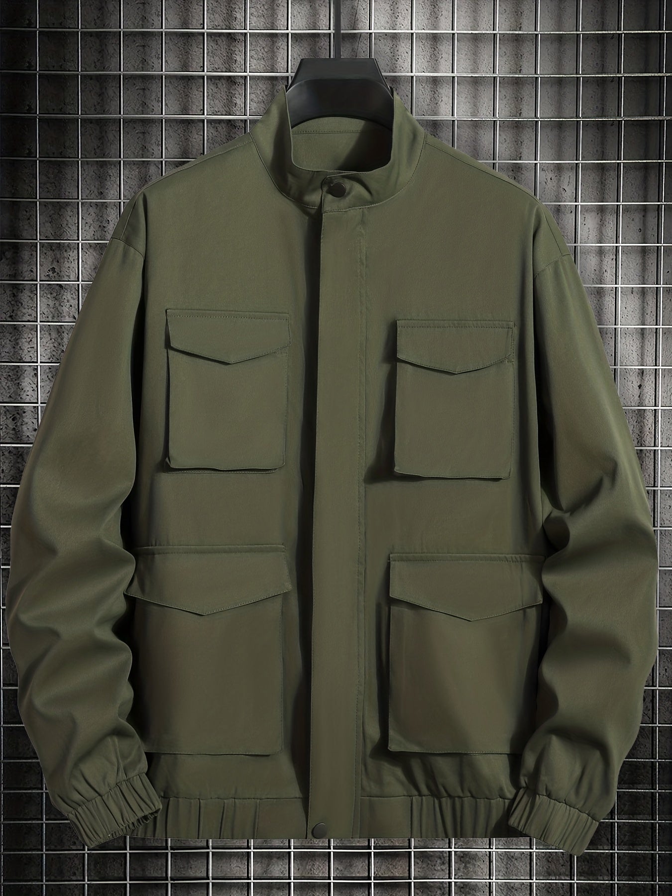 Men's Zip Up Stand Collar Coat Jackets