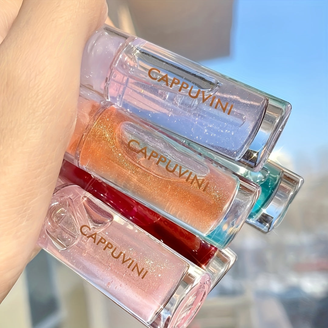 Jelly Lip Gloss Clear Moisturizing Lipstick Glitter Lip Tint