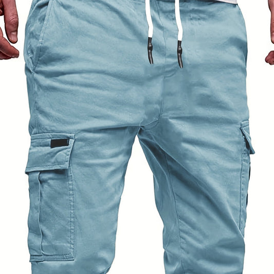 Classic Cargo Shorts Men's Casual Pocket Waist Drawstring Cargo Shorts