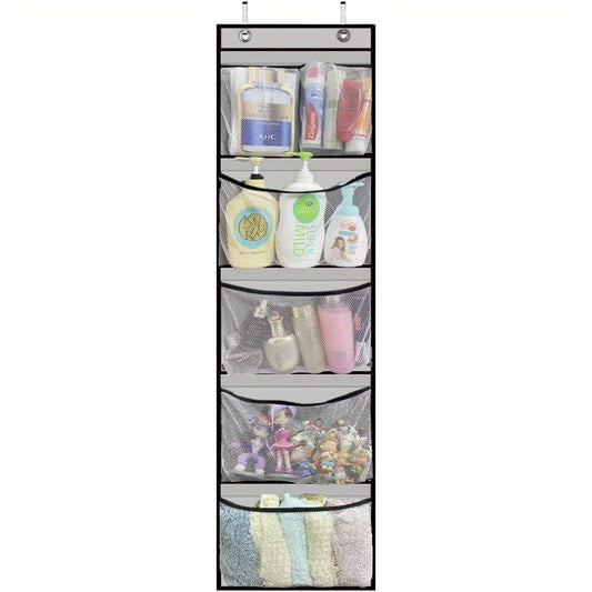 10 Pocket Over the Door Hanging Organizer - Transparent Non Woven Storage Bag