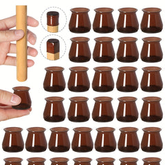 12pcs Felt Silicone Chair Foot Cover Protective Cover Mute Wear-resistant
