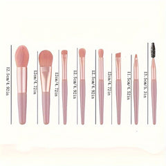 Mini Makeup Brushes Portable Soft Hair Makeup Brush Set Beauty Tools