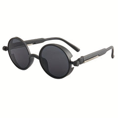 Gothic Steampunk Round Sunglasses for Men