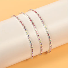 Pink Rhinestone Chain for Shoes Clothes Hats Bags Nail Art Headwear Jewelry