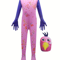 Kids Halloween Bird Costume Jumpsuit & Mask Dress Up Clothes