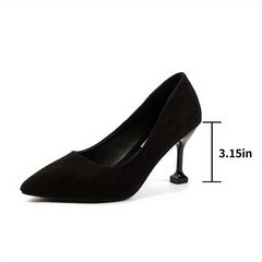 Women's Pointed Toe High Heels Slip On Stiletto Court Pumps