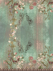 Floral Print Half Sleeve Open Front Cardigan