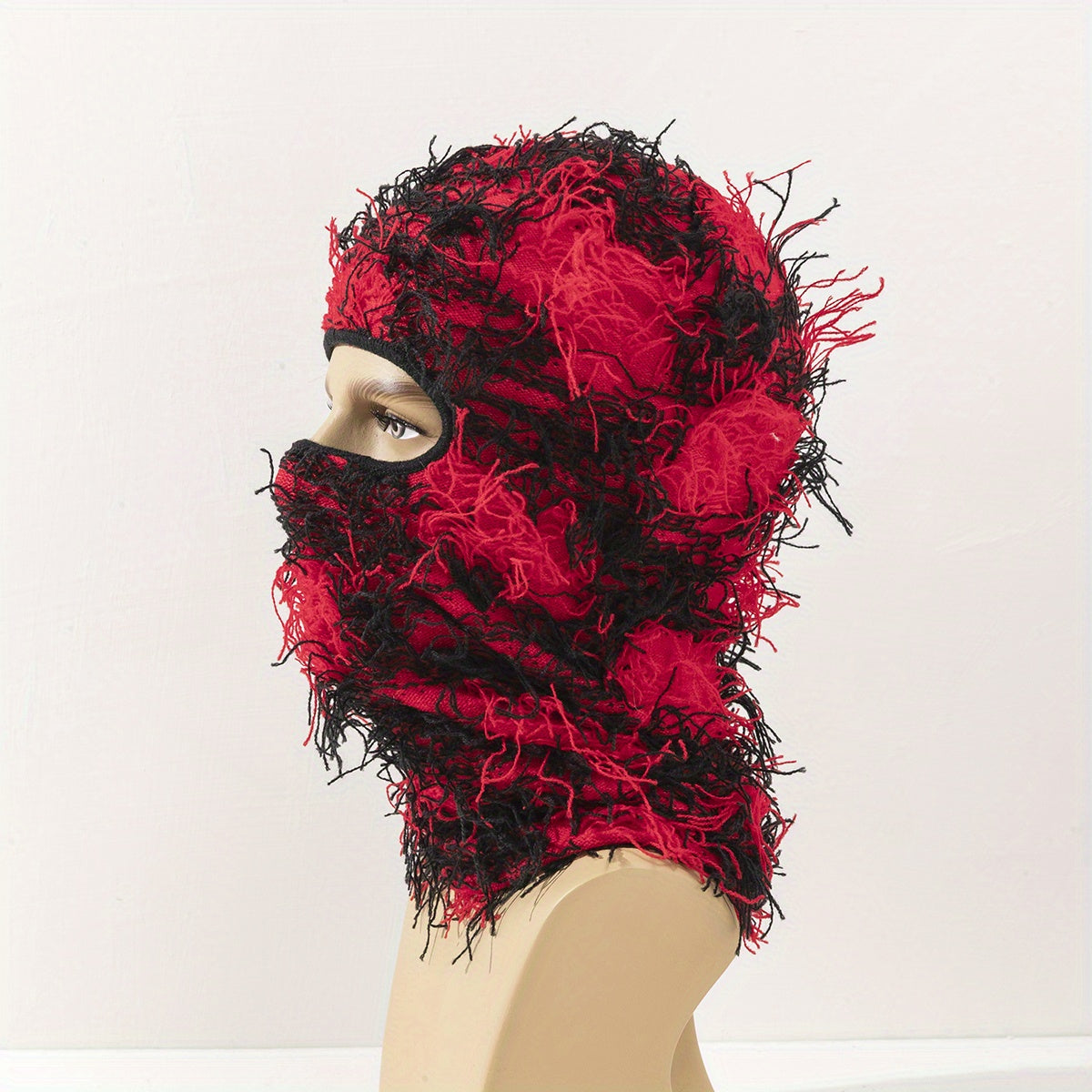 Y2K Camo Balaclava Ski Mask - Full Cover Knit Headgear for Men Women