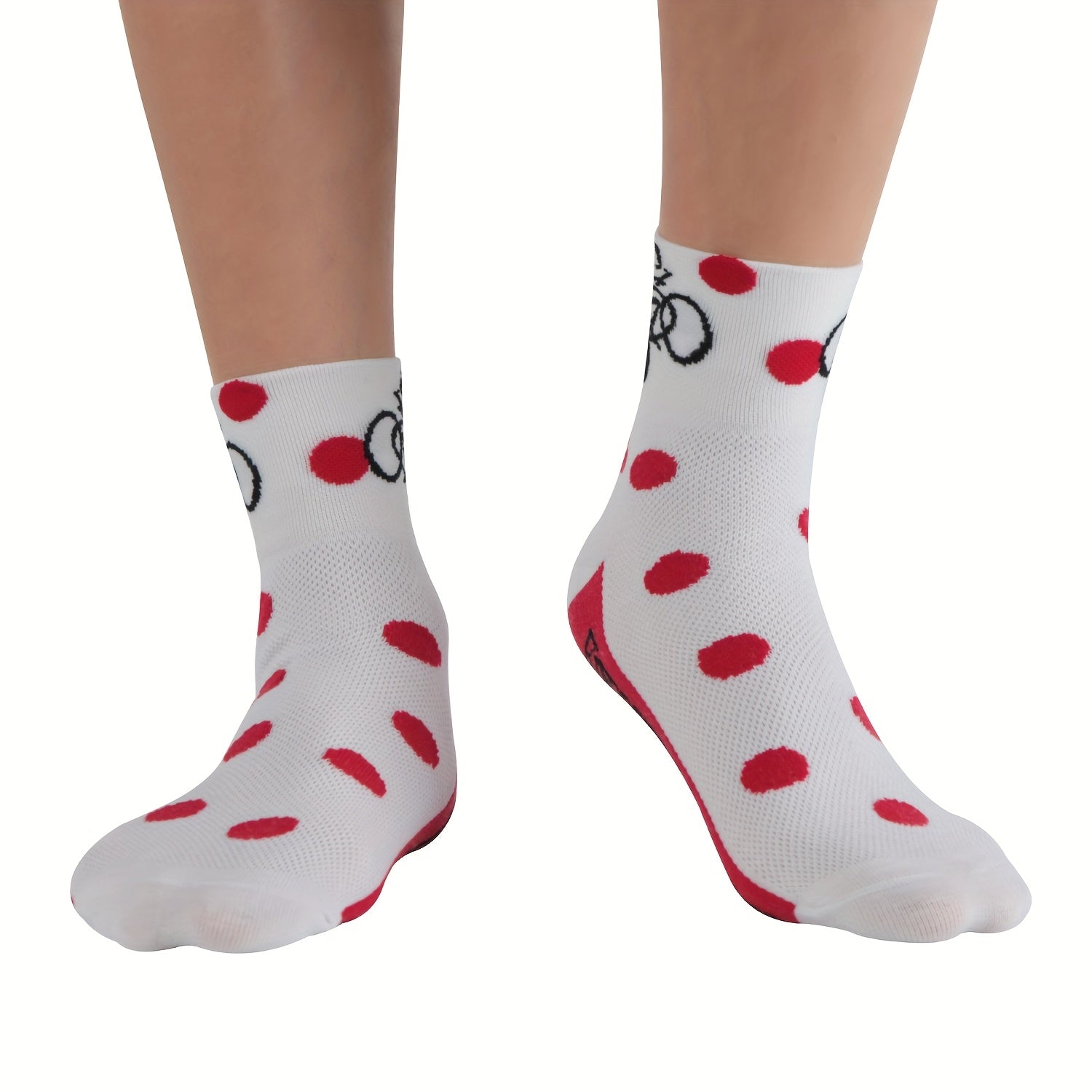 3 Pairs Diabetic Cycling Socks Breathable Knit Fabric