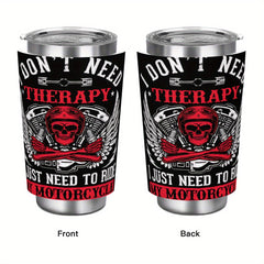 20oz Stainless Steel Insulated Travel Mug with Lid & Straw BPA Reusable