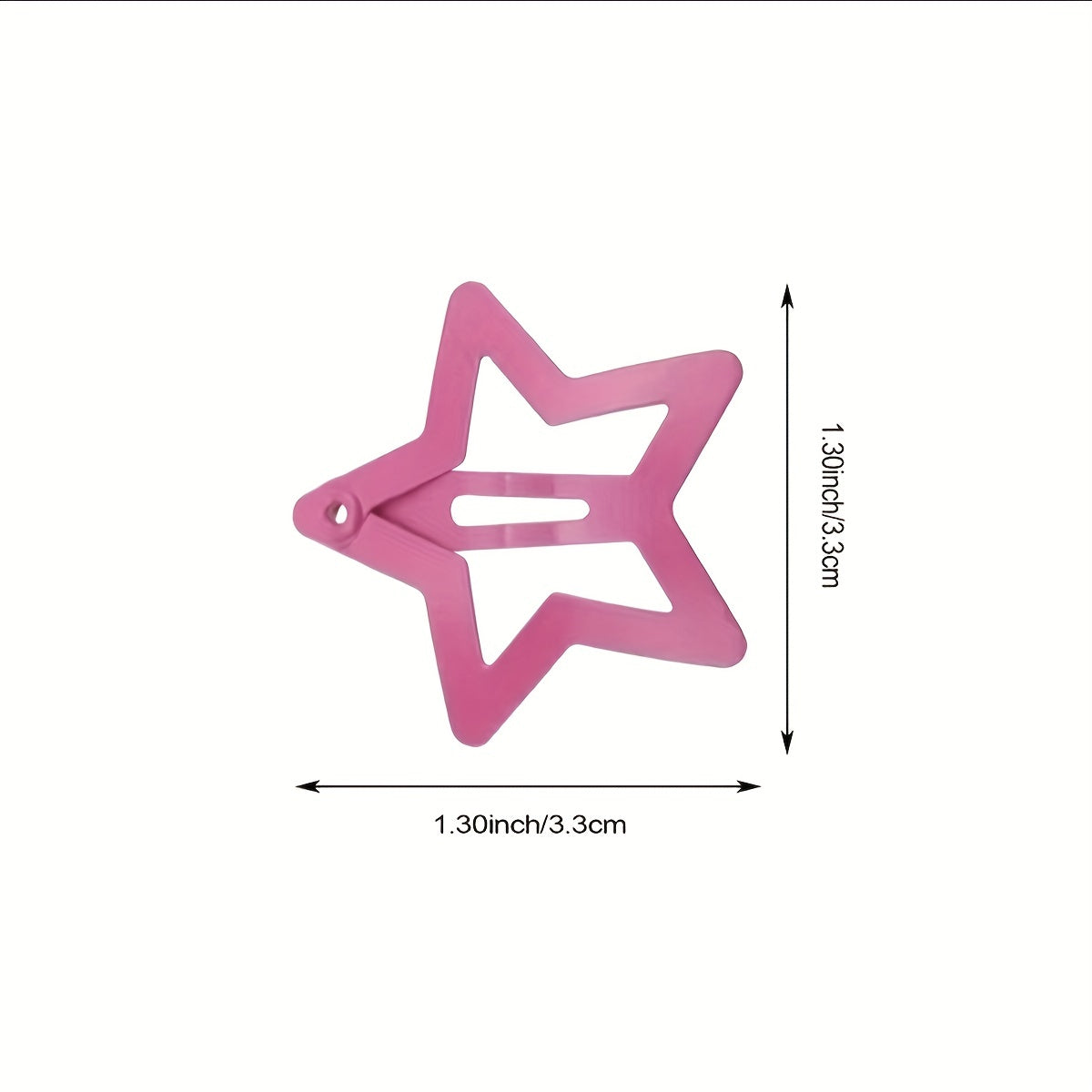 20pcs Girls Random Star Hair Clip for Head Decoration
