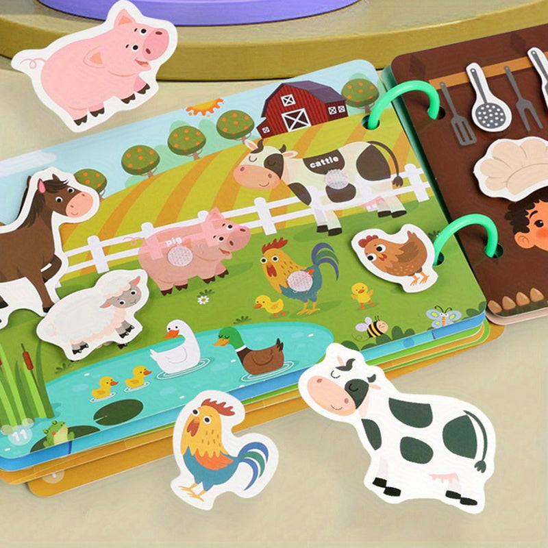 Colorful Busy Book for Hand Skills Development