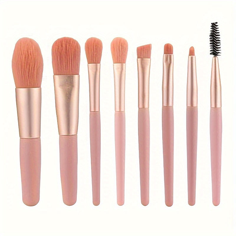 Mini Makeup Brushes Portable Soft Hair Makeup Brush Set Beauty Tools