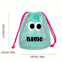 Mesh Drawstring Bag for Beach Toys & Camping Gear, Large Capacity