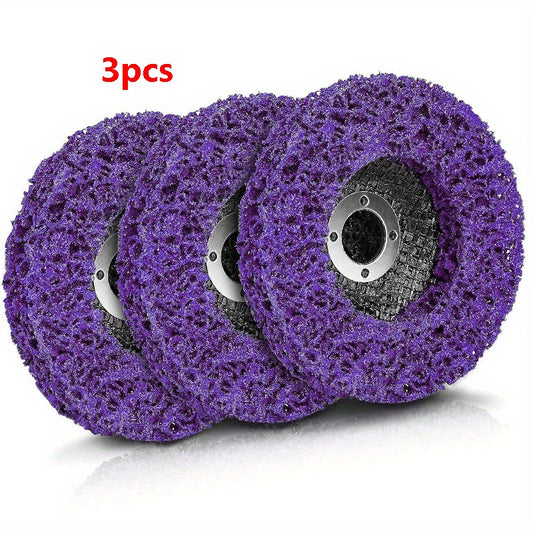 10 Purple Strip Discs Rust Remover Wheel For Angle Grinders