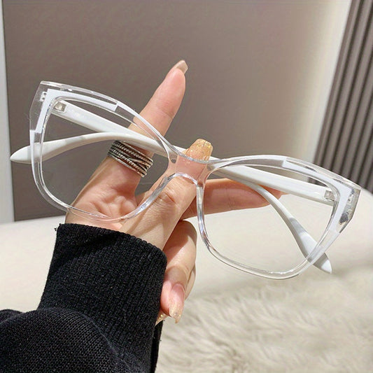 Light Blocking Glasses Cat Eye Clear Lens Computer Glasses